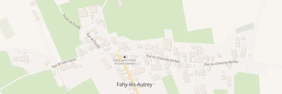 Plan du 1 Rue du Chanoine Barbier à Fahy-lès-Autrey