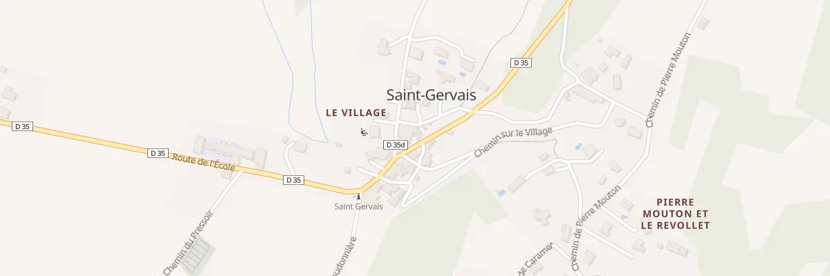Plan du 21 Pl du Village à Saint-Gervais