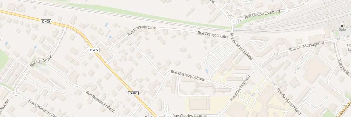Plan du 7 Rue Gustave Lefranc à Dole