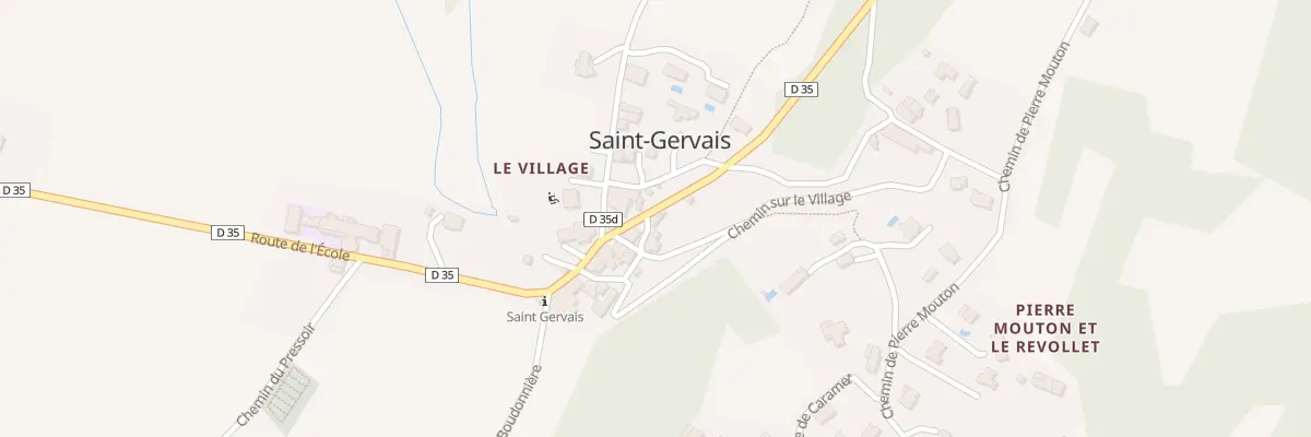 Plan du 25 Pl du Village à Saint-Gervais