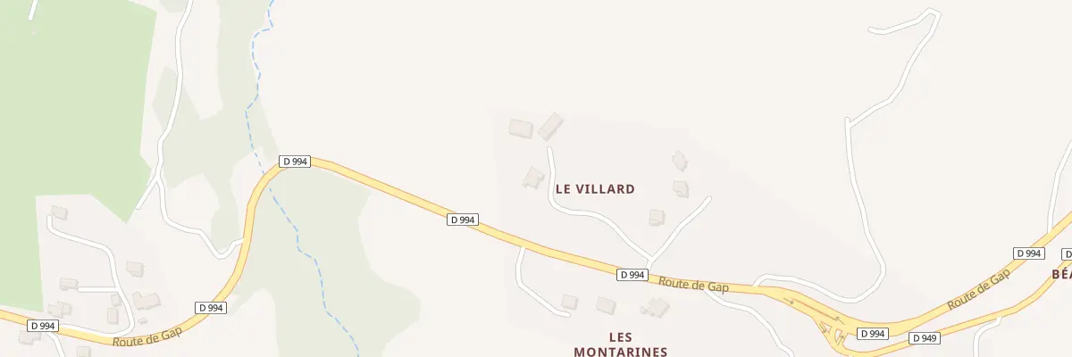 Plan du 11 Che le Villar à Rosans