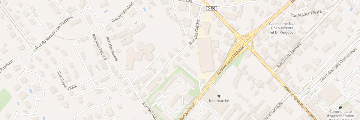 Plan du 9 Rue des Gardes à Dole