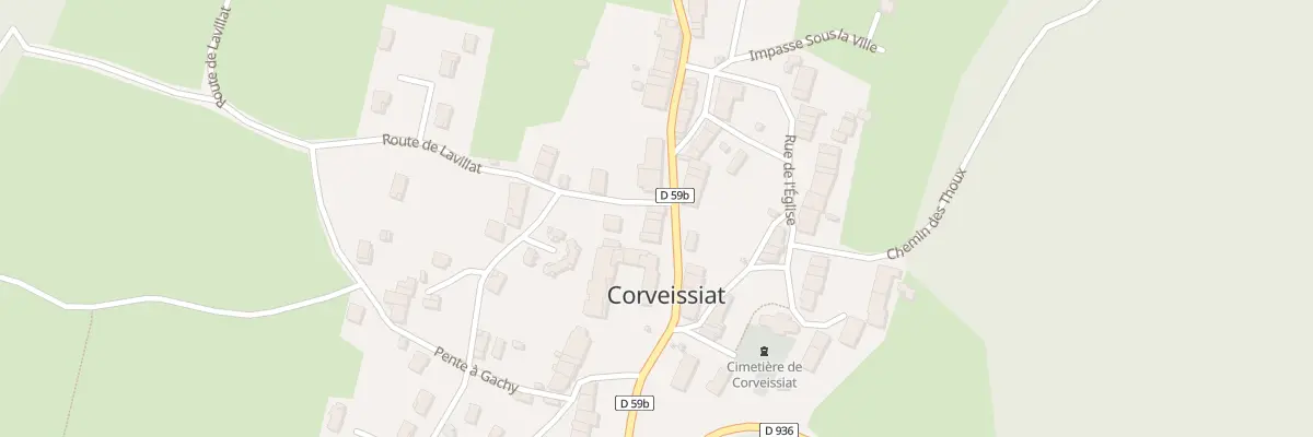 Plan du 243 Gr Grande Rue à Corveissiat
