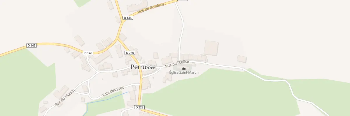 Plan du 11 Rue de l’Eglise à Perrusse