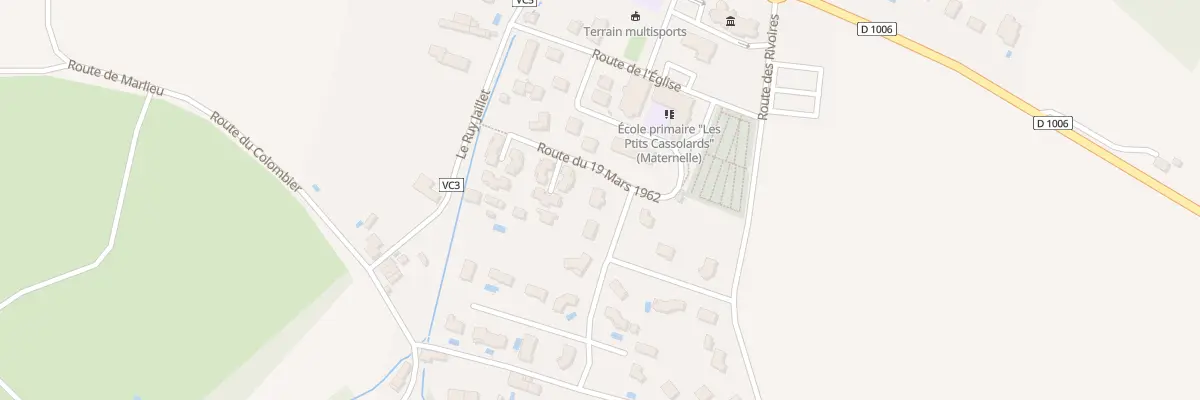 Plan du 2 Rue du Onze Novembre 1918 à Saint-Didier-de-la-Tour