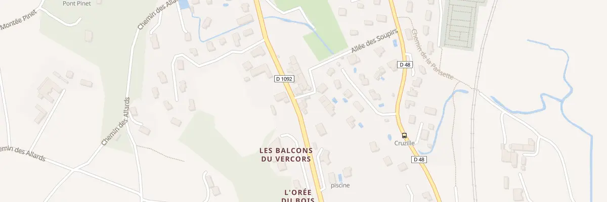 Plan du 25 Av du Vercors à Tullins