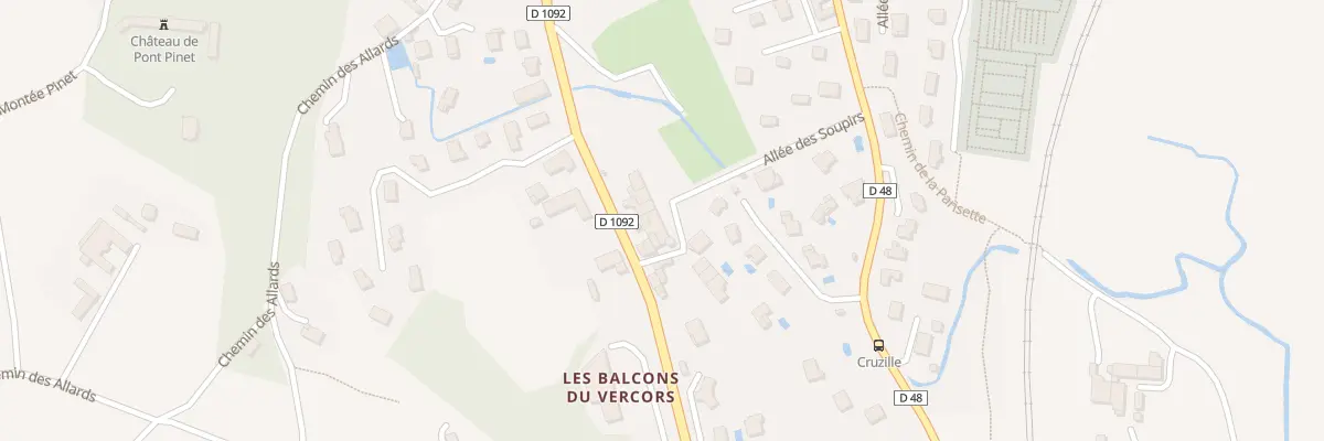 Plan du 7 All des Soupirs à Tullins