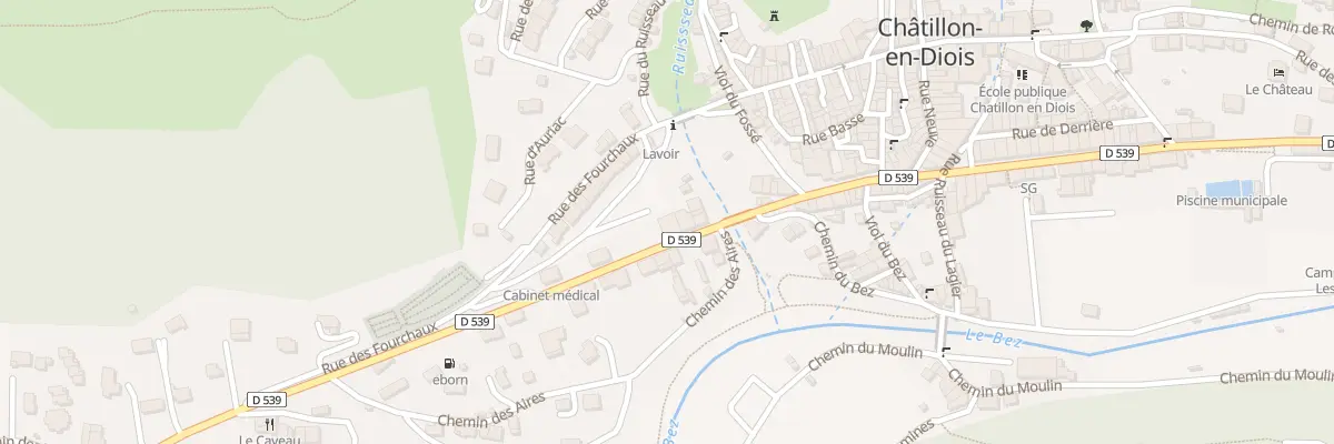 Plan du 5093 Rue de la Gare à Châtillon-en-Diois