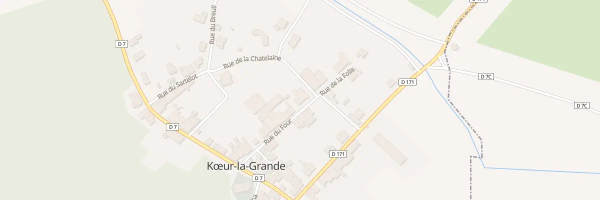 Plan du 9 Rue du Four à Kœur-la-Grande