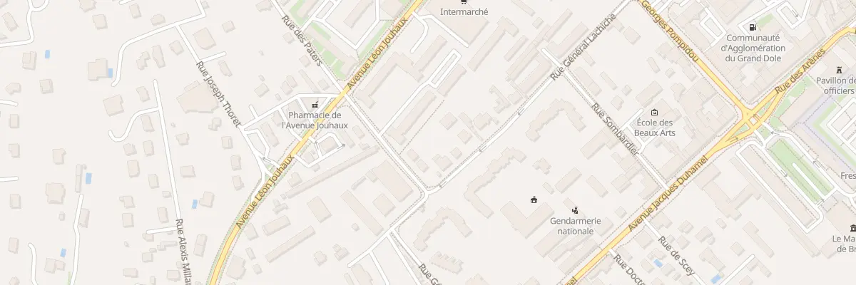 Plan du 3 Rue des Paters à Dole