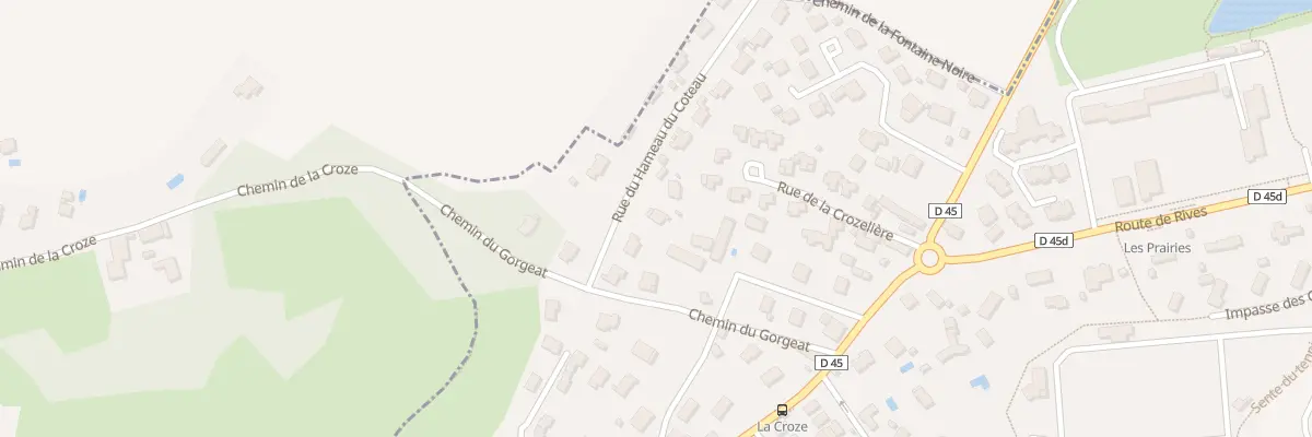 Plan du 205 Rue du Hameau du Coteau à Renage