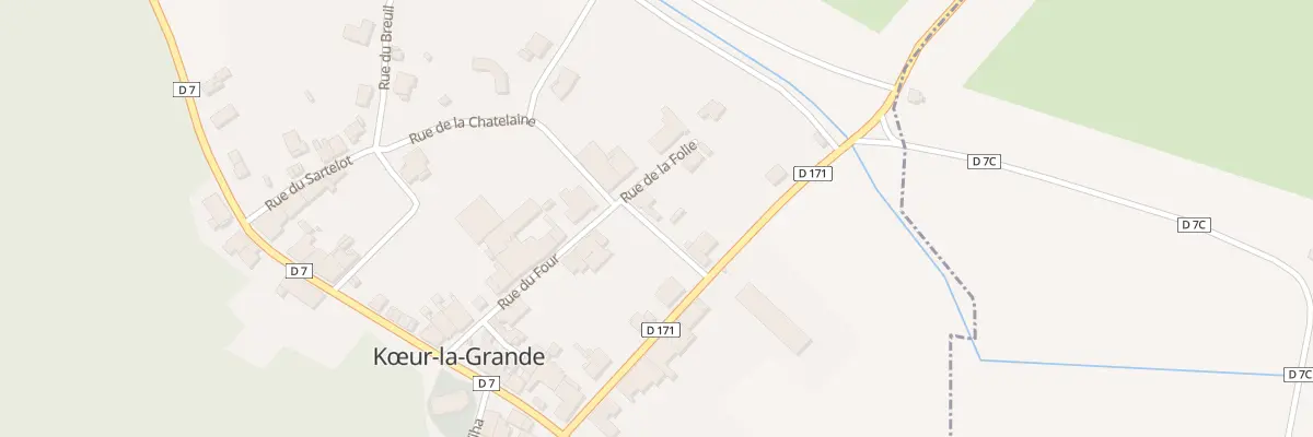 Plan du 1 Rue de la Chatelaine à Kœur-la-Grande