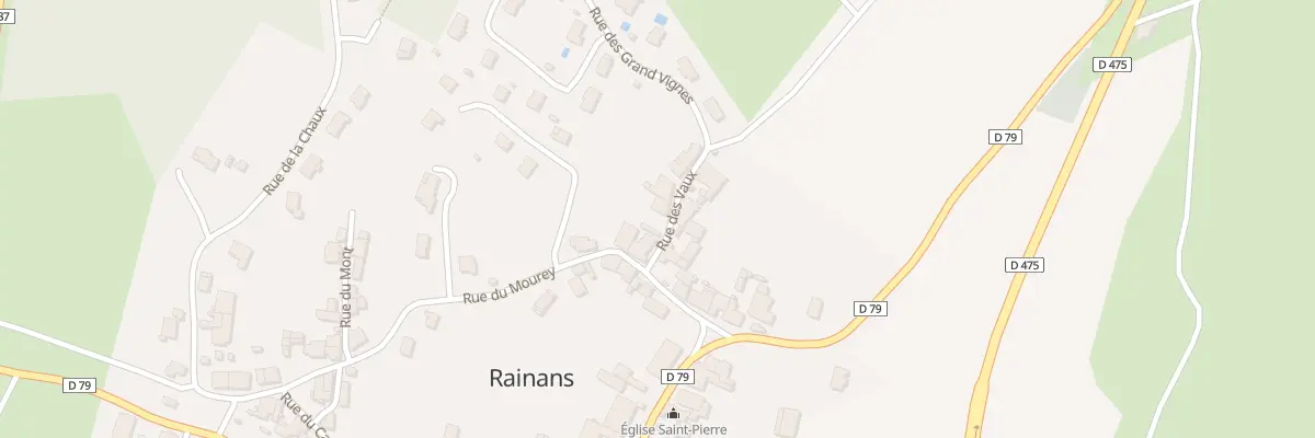 Plan du 4 Rue des Vaux à Rainans