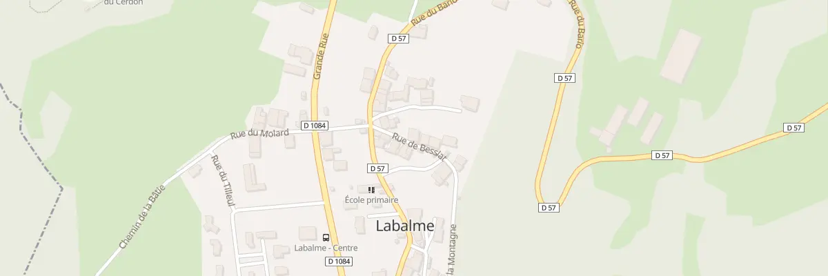 Plan du 55 Rue de Bessiat à Labalme