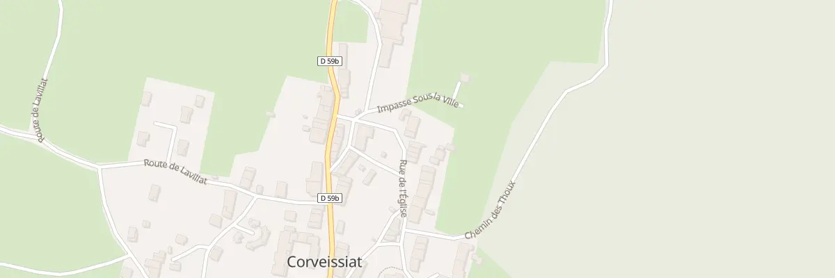 Plan du 75 Rue de l’Eglise à Corveissiat