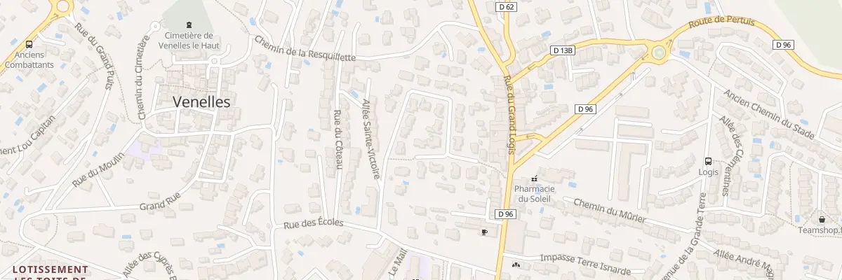 Plan du 7 Rpt du Pre Coste à Venelles