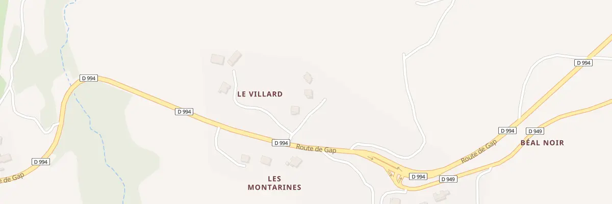 Plan du 87 Che le Villar à Rosans