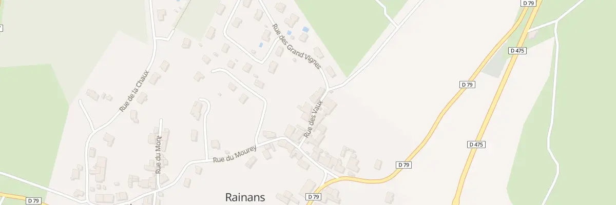 Plan du 6 Rue des Vaux à Rainans