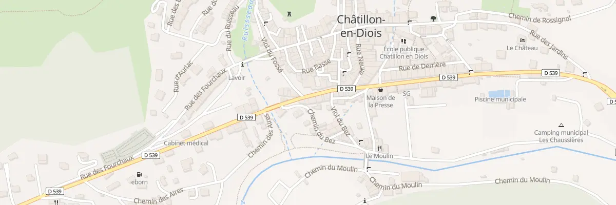 Plan du 25 Rue de la Gare à Châtillon-en-Diois