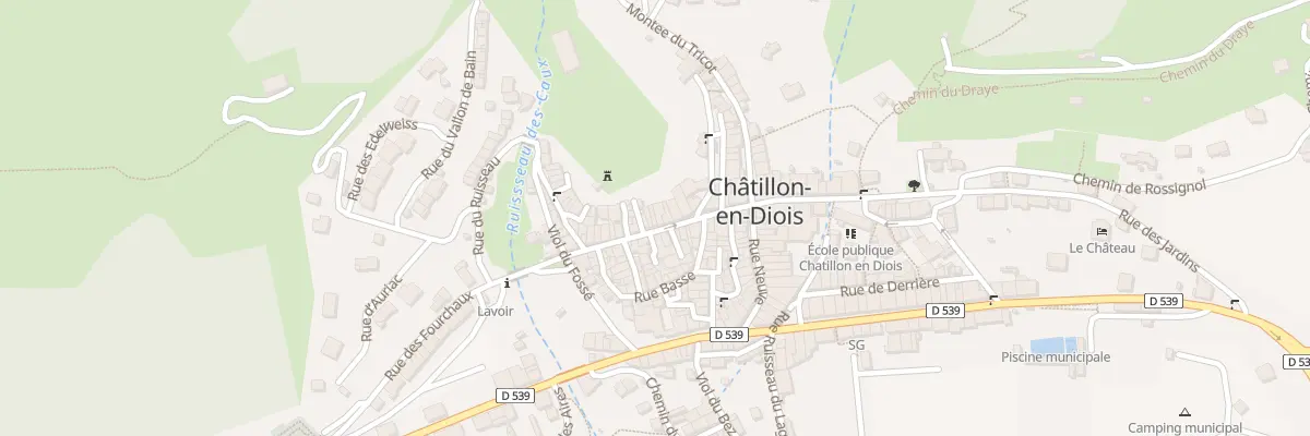 Plan du 5316 Rue des Rostangs à Châtillon-en-Diois