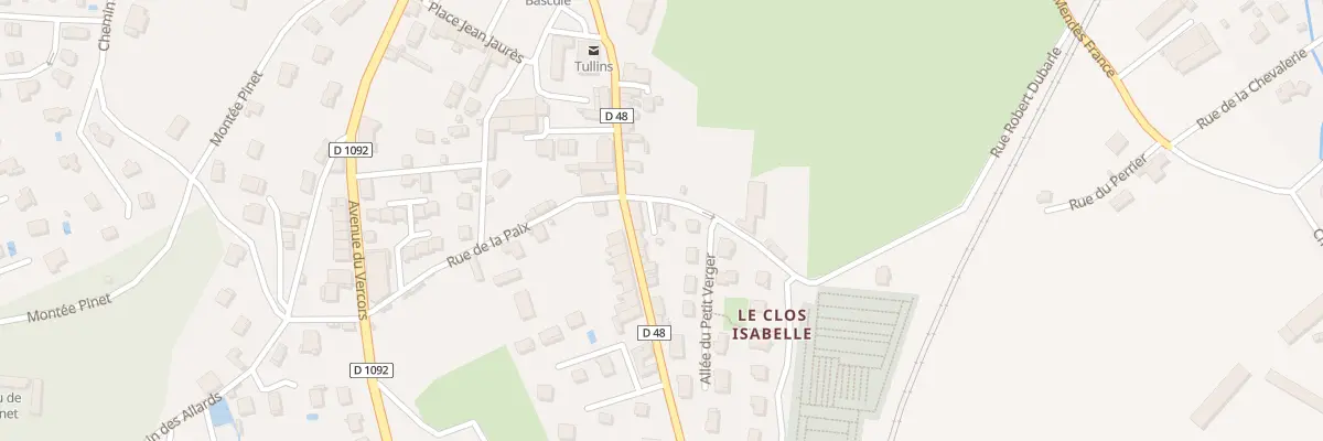 Plan du 2 Rue Robert Dubarle à Tullins