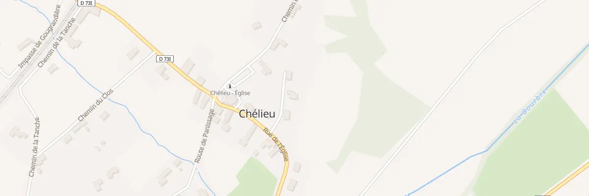 Plan du 250 Rue de l’Eglise à Chélieu