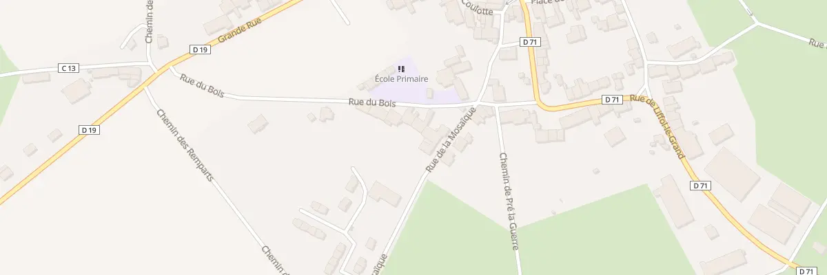 Plan du 7 Rue du Bois à Grand