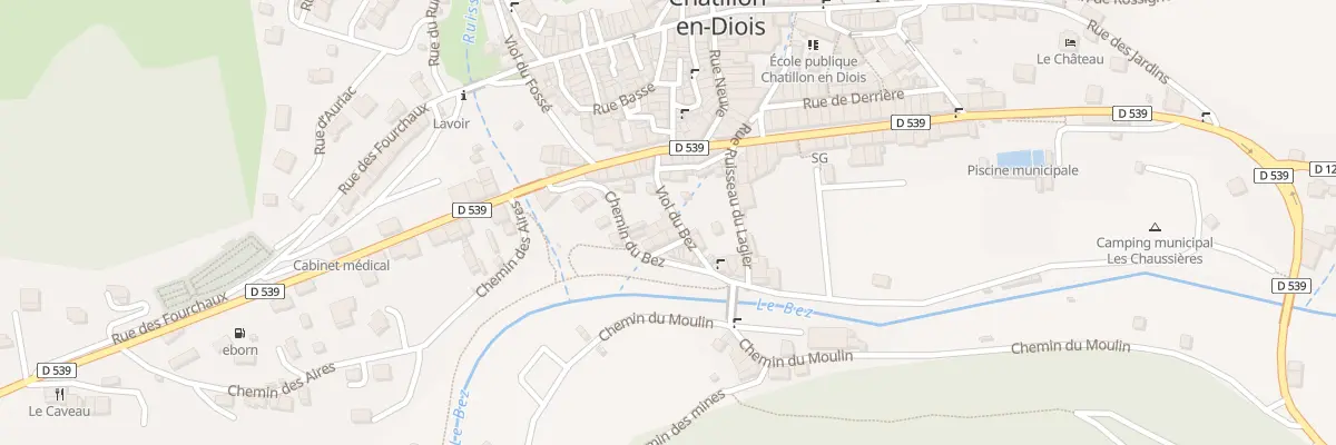 Plan du 5083 Che du Bez à Châtillon-en-Diois
