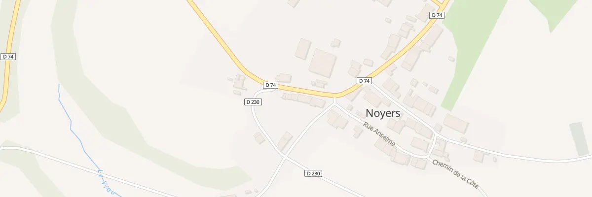 Plan du 25 Rte Départementale 74 à Noyers