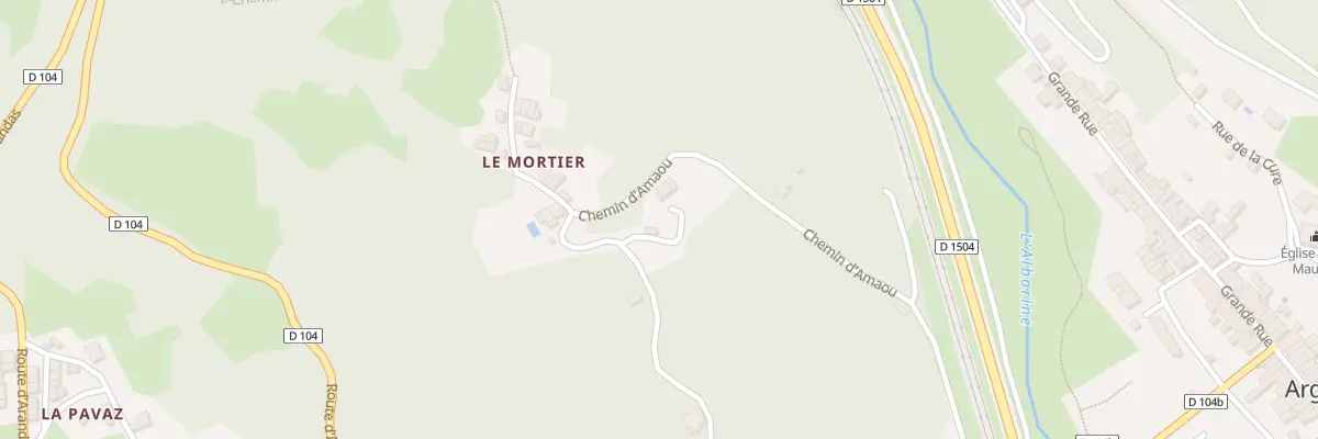Plan du 5287 Le Mortier à Argis