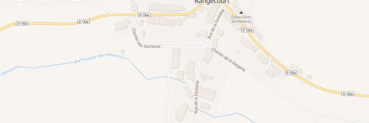 Plan du 16 Rue de la Fontaine à Rangecourt