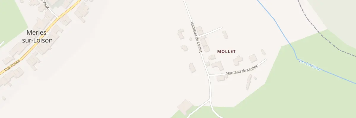 Plan du 14 Vc Hameau de Mollet à Merles-sur-Loison