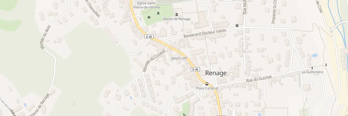 Plan du 980 Rue de la République à Renage