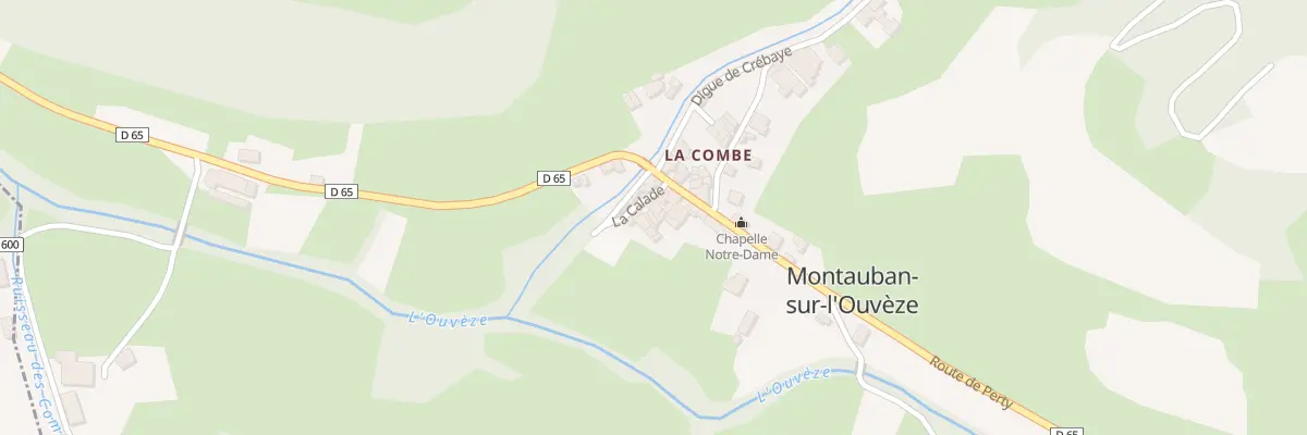 Plan du 5003 La Combe à Montauban-sur-l’Ouvèze