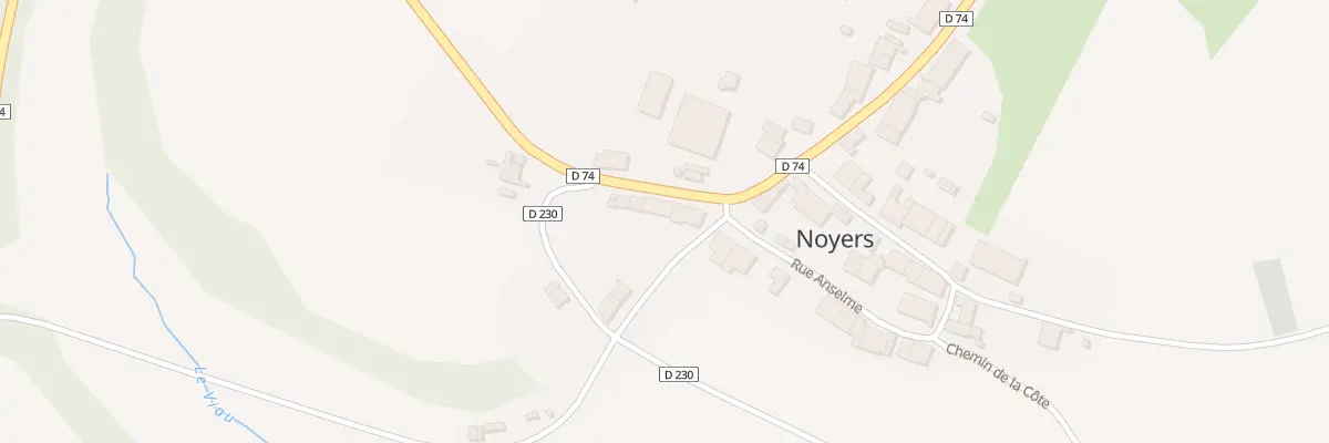 Plan du 23 Rte Départementale 74 à Noyers