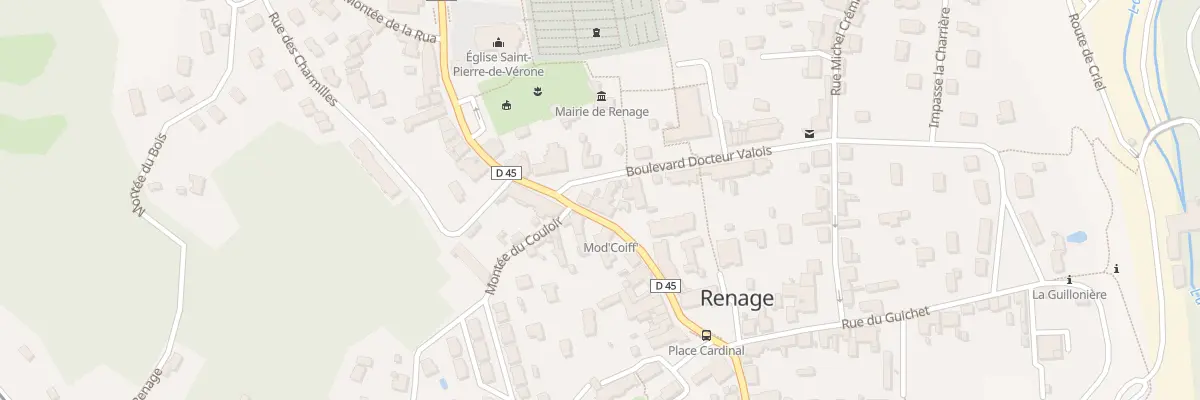 Plan du 981 Rue de la République à Renage