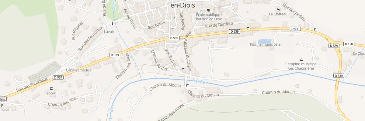 Plan du 5000 Rue du Ruisseau de Lagier à Châtillon-en-Diois
