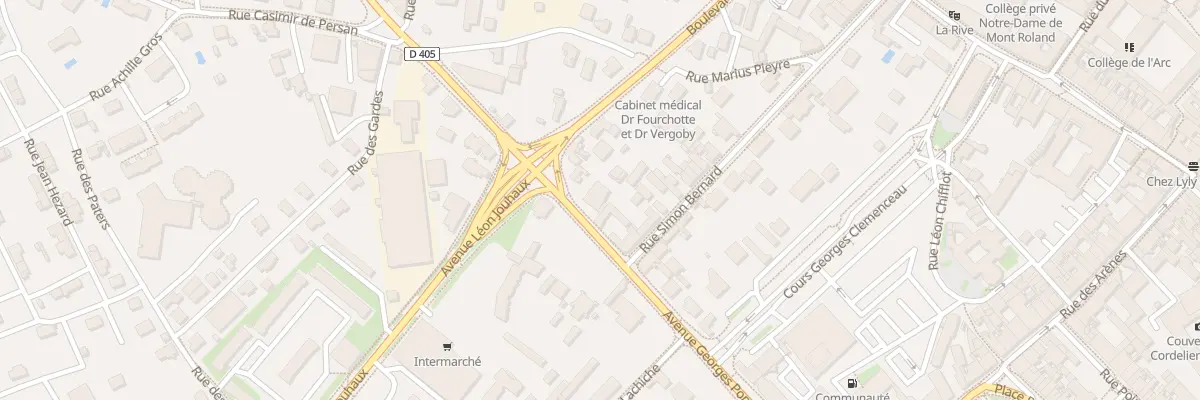 Plan du 39 Av Georges Pompidou à Dole