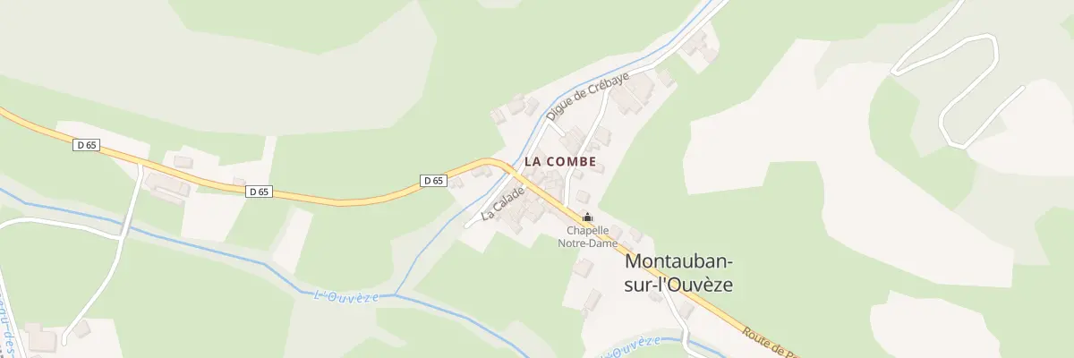 Plan du 5012 La Combe à Montauban-sur-l’Ouvèze
