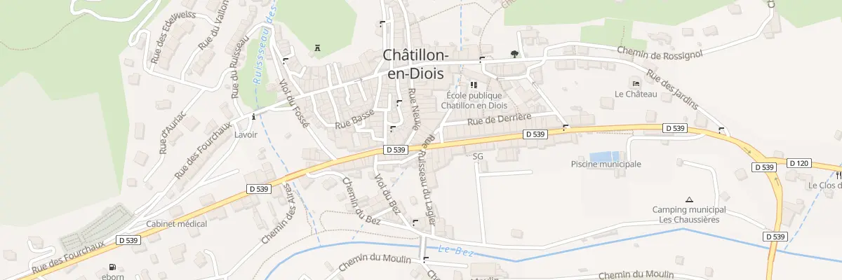 Plan du 5210 Rue du Reclus à Châtillon-en-Diois