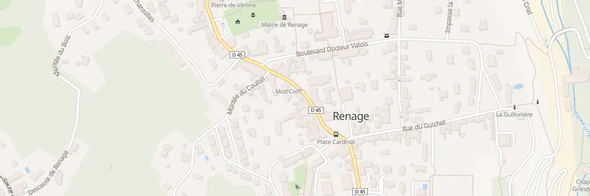 Plan du 1030 Rue de la République à Renage