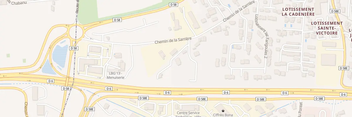 Plan du 5598 La Cadeniere à Meyreuil
