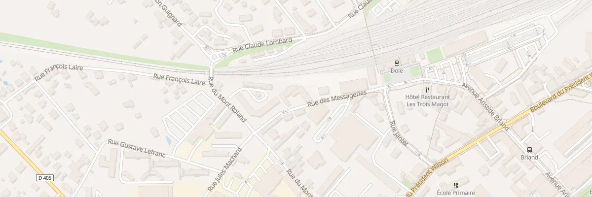 Plan du 6 Rue des Messageries à Dole