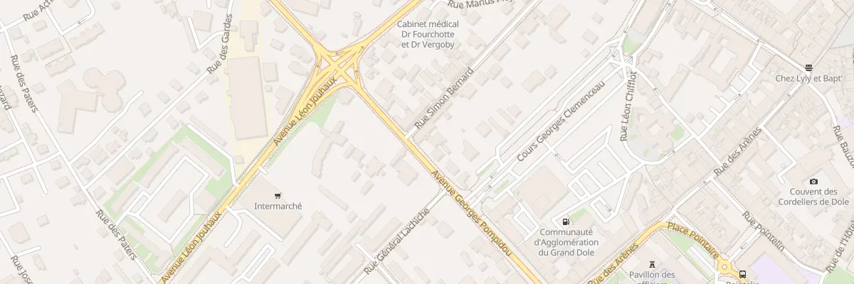 Plan du 29 Rue Bernard à Dole