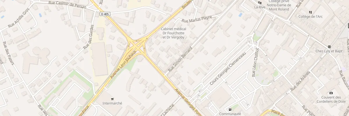 Plan du 40 Rue Bernard à Dole