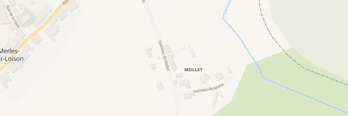 Plan du 7 Vc Hameau de Mollet à Merles-sur-Loison