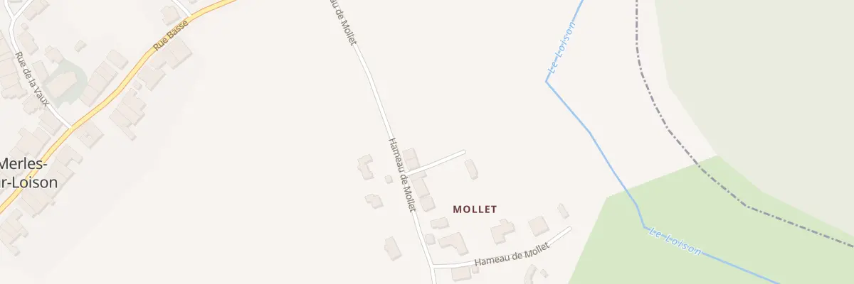 Plan du 1 Vc Hameau de Mollet à Merles-sur-Loison