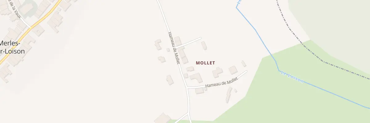Plan du 9 Vc Hameau de Mollet à Merles-sur-Loison