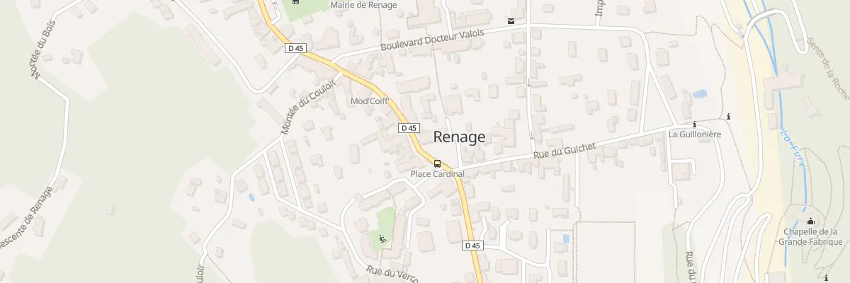 Plan du 1087 Rue de la République à Renage