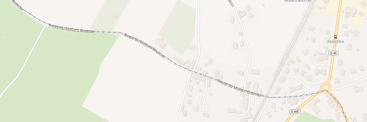 Plan du 382 Rte du Mollard Bourcier à Rives